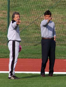 Sella con l'allenatore in seconda Ammirata