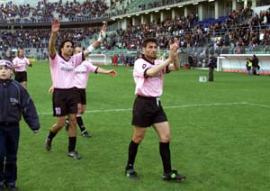 Il saluto della squadra a fine partita
